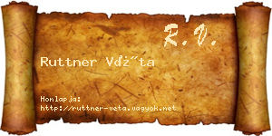 Ruttner Véta névjegykártya